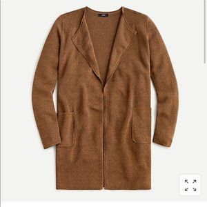 J. Crew Juliette collarless sweater-blazer